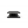 TemaHome Detroit Coffee Table in Concrete & Pure Black - Side
