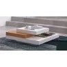 TemaHome Slate 35x35 Coffee Table in Pure White & Oak - Lifestyle 4 - TemaHome Slate 35x35 Coffee Table in Pure White & Oak - Lifestyle 4