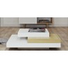 TemaHome Slate 35x35 Coffee Table in Pure White & Oak - Lifestyle 7