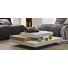 TemaHome Slate 35x35 Coffee Table in Pure White & Oak - Lifestyle 3