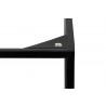 TemaHome Gleam 20x20 Marble Top Side Table in Black Marble & Black - Frame Edge Detail