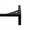 TemaHome Gleam 20x20 Marble Top Side Table in Black Marble & Black - Frame Edge Detail - TemaHome Gleam 20x20 Marble Top Side Table in Black Marble & Black - Frame Edge Detail