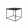 TemaHome Gleam 20x20 Marble Top Side Table in Black Marble & Black - Angled - TemaHome Gleam 20x20 Marble Top Side Table in Black Marble & Black - Angled