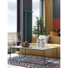 TemaHome Gleam 47x30 Marble Top Coffee Table in White Marble & Black - Lifestyle