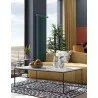 TemaHome Gleam 47x30 Marble Top Coffee Table in White Marble & Black - Lifestyle - TemaHome Gleam 47x30 Marble Top Coffee Table in White Marble & Black - Lifestyle