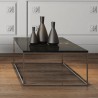 TemaHome Gleam 47x30 Marble Top Coffee Table in Black Marble & Chrome - Lifestyle