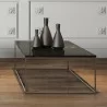TemaHome Gleam 47x30 Marble Top Coffee Table in Black Marble & Chrome - Lifestyle - TemaHome Gleam 47x30 Marble Top Coffee Table in Black Marble & Chrome - Lifestyle