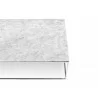 TemaHome Gleam 47x30 Marble Top Coffee Table in White Marble & Chrome - Table Edge - TemaHome Gleam 47x30 Marble Top Coffee Table in White Marble & Chrome - Table Edge