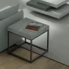 TemaHome Petra End Table in Concrete Look & Black - Lifestyle 2 - TemaHome Petra End Table in Concrete Look & Black - Lifestyle 2