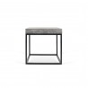 TemaHome Petra End Table in Concrete Look & Black - Side