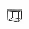 TemaHome Petra End Table in Concrete Look & Black - Side Angled - TemaHome Petra End Table in Concrete Look & Black - Side Angled