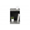 TemaHome Klaus Side Table in Concrete Look & Pure Black - Front Angle