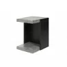 TemaHome Klaus Side Table in Concrete Look & Pure Black - Angled View - TemaHome Klaus Side Table in Concrete Look & Pure Black - Angled View