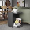 TemaHome Klaus Side Table in Concrete Look & Pure Black - Lifestyle