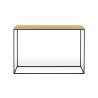 TemaHome Gleam Wood Top Console in Light Oak & Black - Front