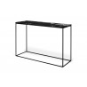 TemaHome Gleam Marble Top Console in Black Marble & Black - Angled
