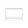 TemaHome Gleam Marble Top Console in White Marble & Chrome - Front - TemaHome Gleam Marble Top Console in White Marble & Chrome - Front