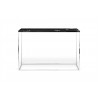 TemaHome Gleam Marble Top Console in Black Marble & Chrome - Front