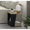 TemaHome Albi Side Table in Walnut & Black - Lifestyle - TemaHome Albi Side Table in Walnut & Black - Lifestyle