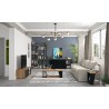 TemaHome Albi Side Table in Walnut & Black - Lifestyle 2