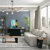 TemaHome Albi Side Table in Walnut & Black - Lifestyle 1 - TemaHome Albi Side Table in Walnut & Black - Lifestyle 1