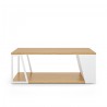 TemaHome Albi Coffee Table in Light Oak & White - Front