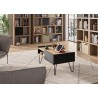 TemaHome Nina Coffee Table in Light Oak & Pure Black - Lifestyle 3