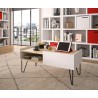 TemaHome Nina Coffee Table in Light Oak & Pure White - Lfiestyle 3