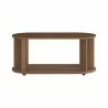 TemaHome Nora Coffee Table in Walnut - Front - TemaHome Nora Coffee Table in Walnut - Front