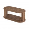 TemaHome Nora Coffee Table in Walnut - Angled