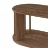 TemaHome Nora Coffee Table in Walnut - Table Edge - TemaHome Nora Coffee Table in Walnut - Table Edge