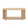 TemaHome Nora Coffee Table in Light Oak - Front