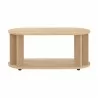 TemaHome Nora Coffee Table in Light Oak - Front - TemaHome Nora Coffee Table in Light Oak - Front