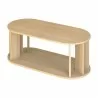 TemaHome Nora Coffee Table in Light Oak - Top Angled - TemaHome Nora Coffee Table in Light Oak - Top Angled