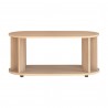 TemaHome Nora Coffee Table in Light Oak - Front Angle