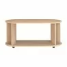 TemaHome Nora Coffee Table in Light Oak - Front Angle - TemaHome Nora Coffee Table in Light Oak - Front Angle