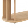 TemaHome Nora Coffee Table in Light Oak - Bottom Edge 