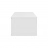 TemaHome Berlin Coffee Table in Pure White - Side