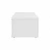 TemaHome Berlin Coffee Table in Pure White - Side - TemaHome Berlin Coffee Table in Pure White - Side