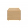 TemaHome Berlin Coffee Table in Pure White with Plywood Edge - Side