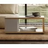 TemaHome Berlin Coffee Table in Pure White with Plywood Edge - Lifestyle - TemaHome Berlin Coffee Table in Pure White with Plywood Edge - Lifestyle