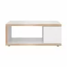 TemaHome Berlin Coffee Table in Oak & Pure White - Front - TemaHome Berlin Coffee Table in Oak & Pure White - Front