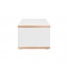 TemaHome Berlin Coffee Table in Oak & Pure White - Cabinet Side