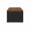 TemaHome Berlin Coffee Table in Walnut & Pure Black - Cabinet Side - TemaHome Berlin Coffee Table in Walnut & Pure Black - Cabinet Side