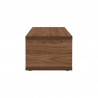 TemaHome Berlin Coffee Table in Walnut & Pure Black - Side