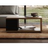 TemaHome Berlin Coffee Table in Walnut & Pure Black - Lifestyle 