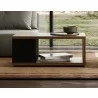 TemaHome Berlin Coffee Table in Walnut & Pure Black - Lifestyle  - TemaHome Berlin Coffee Table in Walnut & Pure Black - Lifestyle 