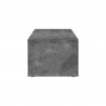 TemaHome Berlin Coffee Table in Concrete Look & Pure Black - Side