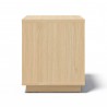 TemaHome Ella Side Table 40 in Melamine Light Oak & Pure White - Side