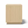 TemaHome Ella Side Table 40 in Melamine Light Oak & Pure White - Side - TemaHome Ella Side Table 40 in Melamine Light Oak & Pure White - Side